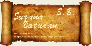 Suzana Baturan vizit kartica